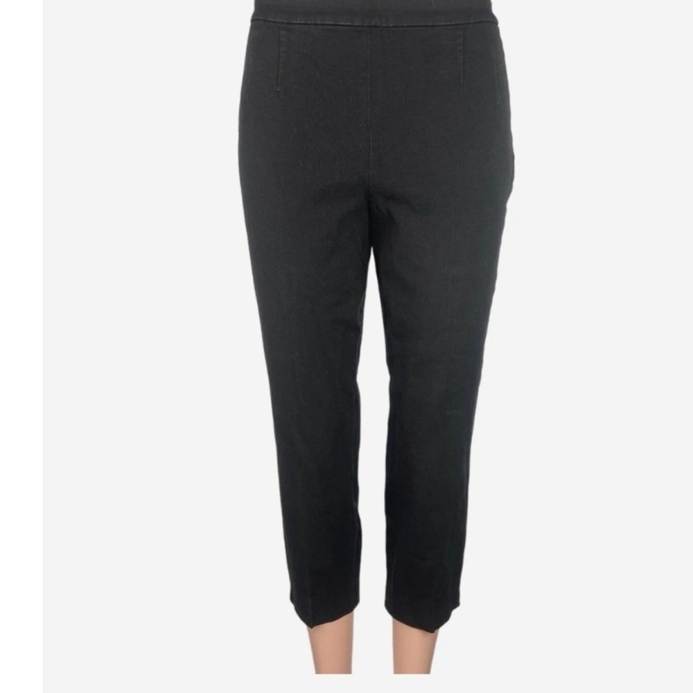 J. Crew Martie Black Ankle Pants Size 2 Flat Front‎ Cropped